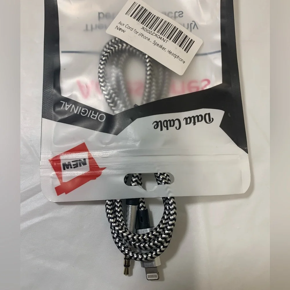 🆕 Aux cord/Data cable for iPhone, speaker, headphone